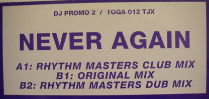 Happy Clappers : Never Again (DJ Promo 2) (12", Promo)