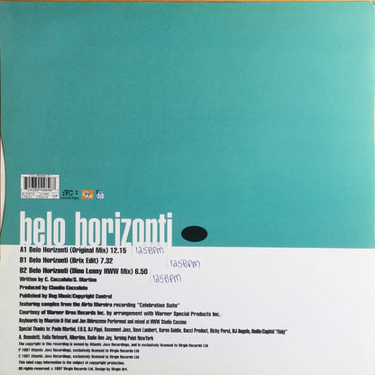 The Heartists : Belo Horizonti (12")