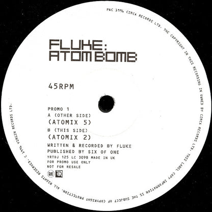 Fluke : Atom Bomb (2x12", Promo)