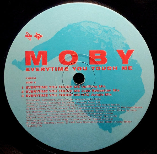 Moby : Everytime You Touch Me (12")