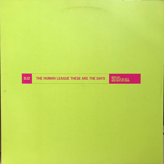 The Human League : These Are The Days (12", Promo, DJ2)