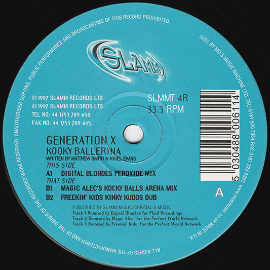 Generation X (3) : Kooky Ballerina (12")