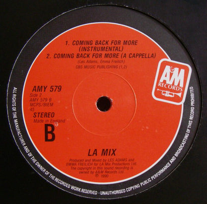 L.A. Mix : Coming Back For More (12")