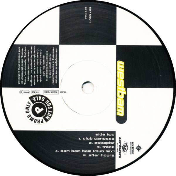 Westbam : Bam Bam Bam...The Album (LP, Album + 12", S/Sided, Etch, Ltd, Mixed)
