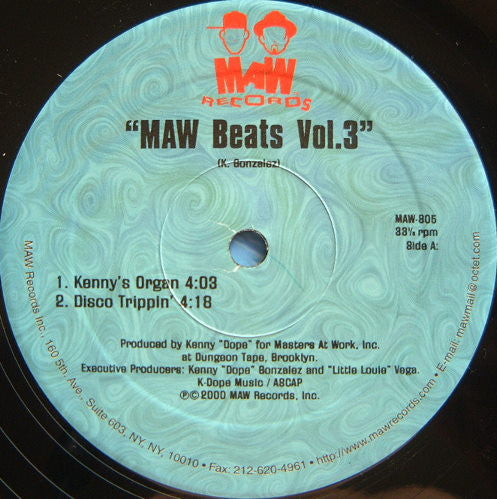 Masters At Work : Beats Vol. 3 (12")