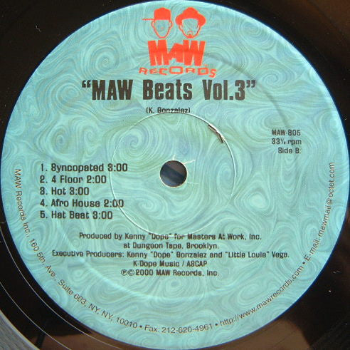 Masters At Work : Beats Vol. 3 (12")