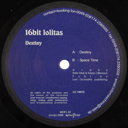 16Bit Lolitas* : Destiny (12")