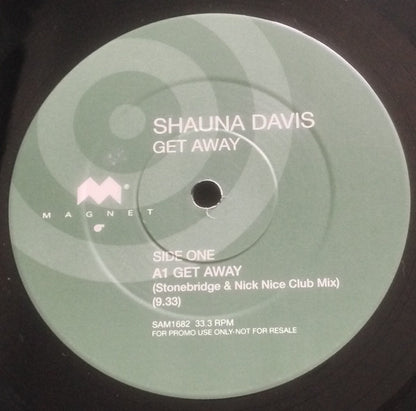 Shauna Davis : Get Away (12", Promo)