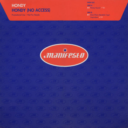 Hondy : Hondy (No Access) (12", Promo)
