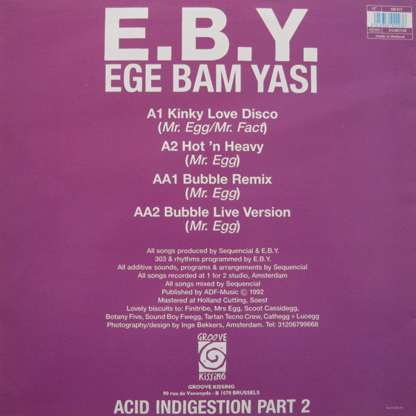 E.B.Y.* : Acid Indigestion Part 2 (12")