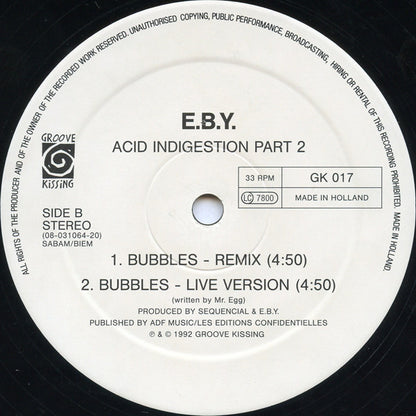 E.B.Y.* : Acid Indigestion Part 2 (12")