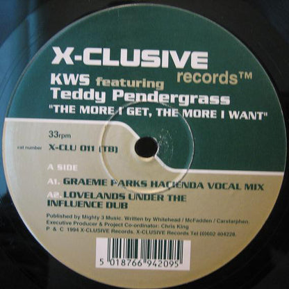 K.W.S. : The More I Get The More I Want (12")