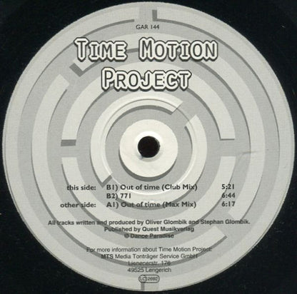Time Motion Project : Out Of Time (12")