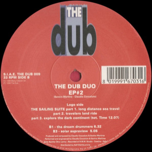 The Dub Duo : EP #2 (12")