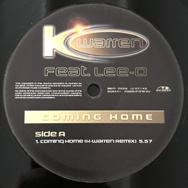 K-Warren Feat. Lee-O : Coming Home (12")