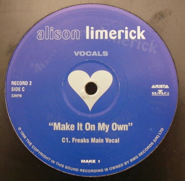 Alison Limerick : Make It On My Own (Vocals) (2x12", Promo)