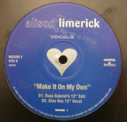 Alison Limerick : Make It On My Own (Vocals) (2x12", Promo)