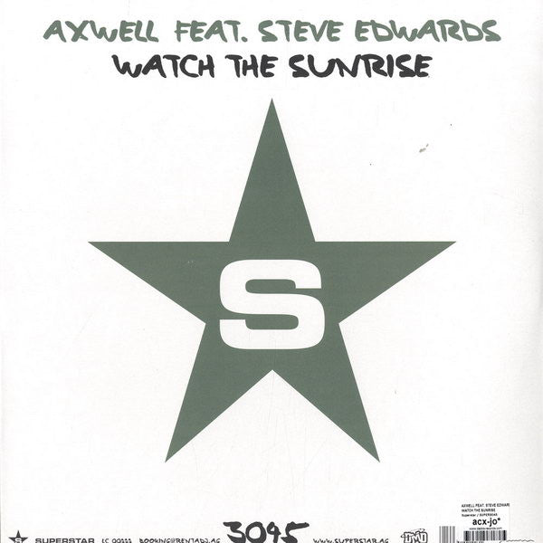 Axwell : Watch The Sunrise (12")
