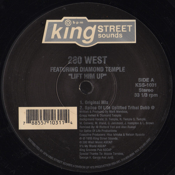 280 West Featuring Diamond Temple : Lift Him Up (2x12")