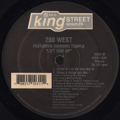 280 West Featuring Diamond Temple : Lift Him Up (2x12")