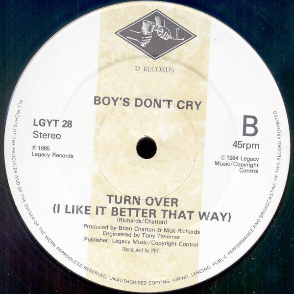 Boys Don't Cry : I Wanna Be A Cowboy (12")