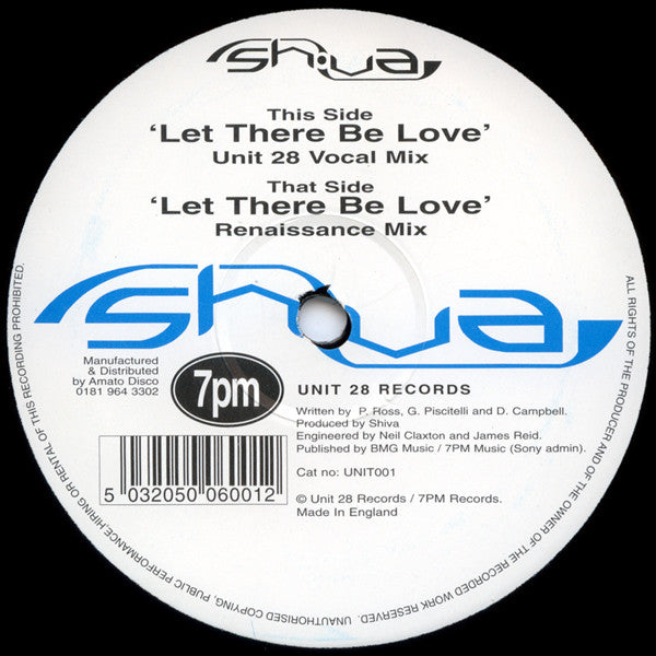 Shiva : Let There Be Love (2x12")