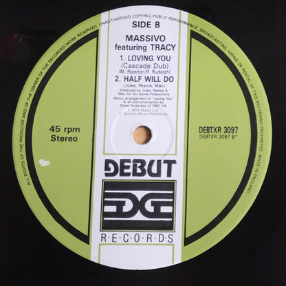 Massivo Featuring Tracy* : Loving You (Steve Anderson Remix) (12")