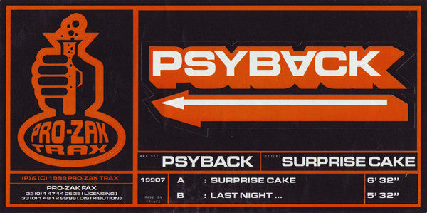 Psyback : Surprise Cake (12")