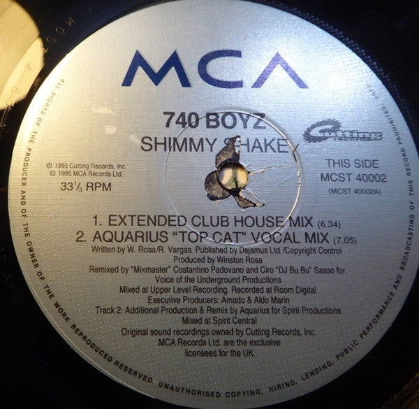 740 Boyz : Shimmy Shake (12", Single)