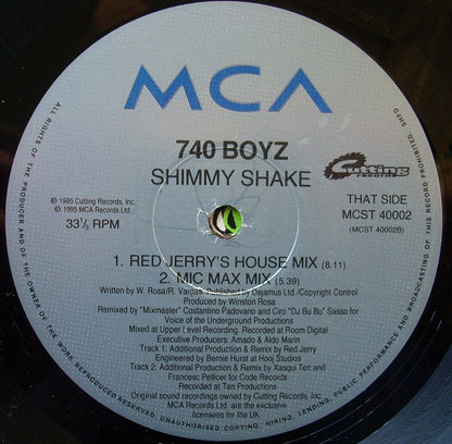 740 Boyz : Shimmy Shake (12", Single)