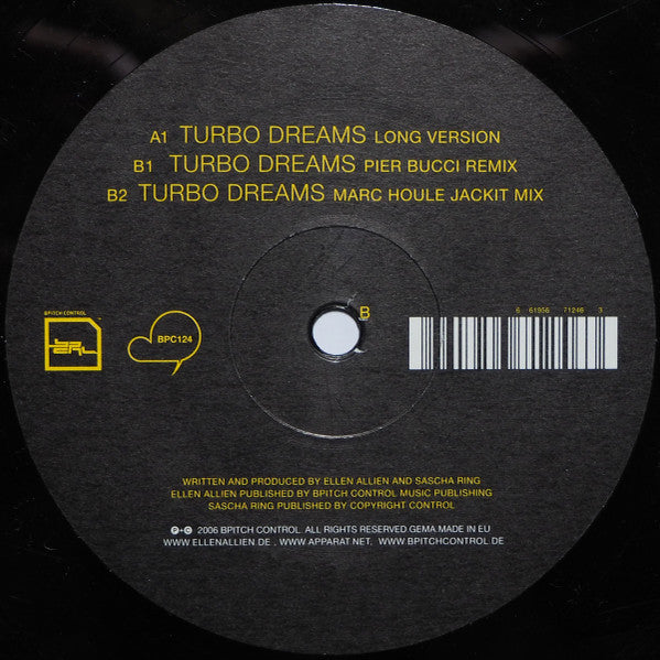 Ellen Allien & Apparat : Turbo Dreams (12")