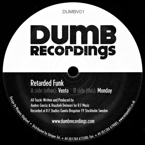 Retarded Funk : Venta / Monday (12")