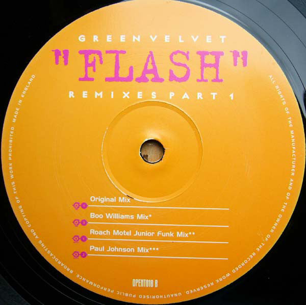 Green Velvet : Flash (Remixes Part 1) (12")
