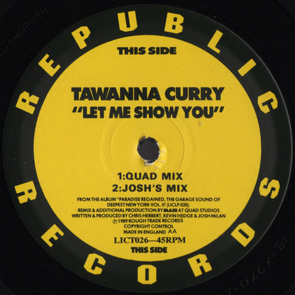 Tawanna Curry : Let Me Show You (12")