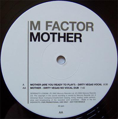 M Factor : Mother (12", Promo)