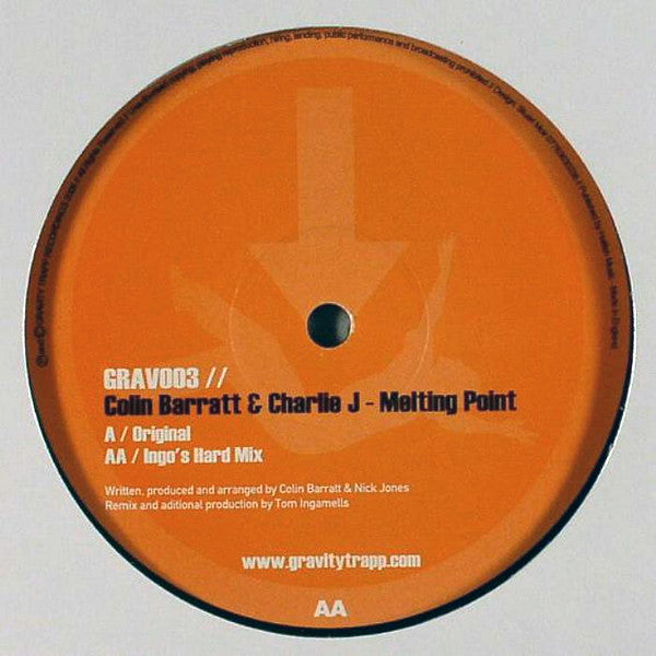 Colin Barratt & Charlie J : Melting Point (12")