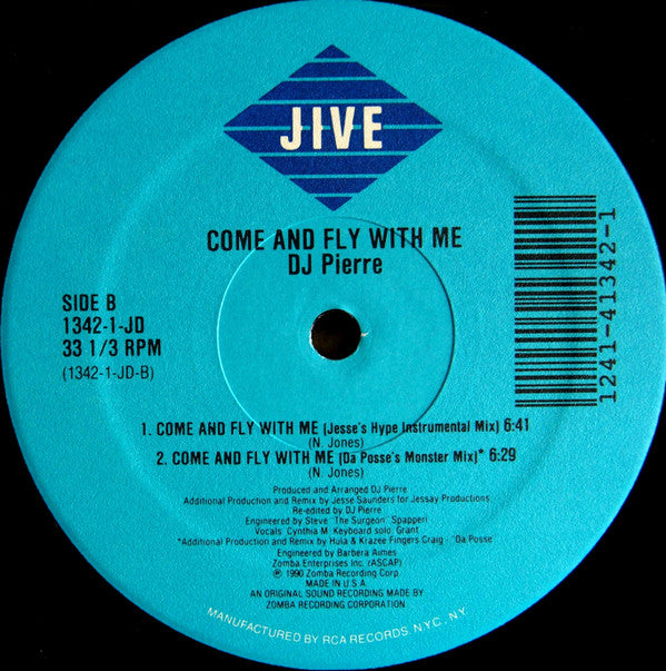 DJ Pierre : Come And Fly With Me (12")
