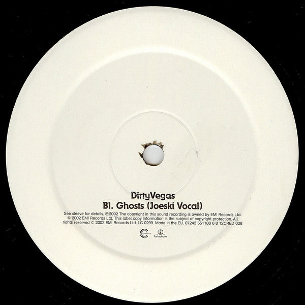 Dirty Vegas : Ghosts (12", Single)