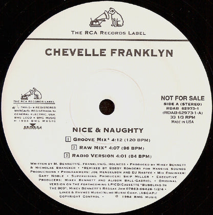 Chevelle Franklyn : Nice & Naughty (12", Promo)