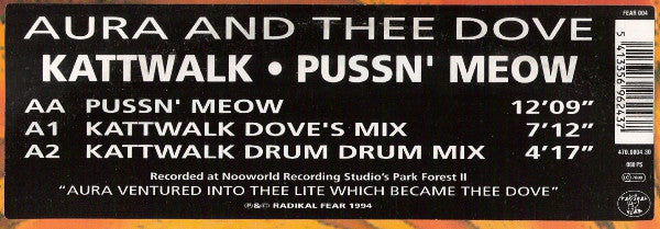 Aura And Thee Dove : Kattwalk / Pussn' Meow (12")