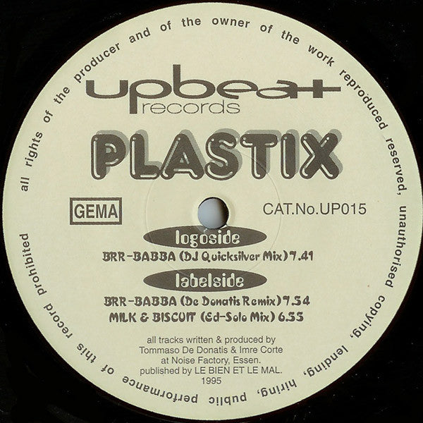 Plastix : Brr-babba (12", Blu)