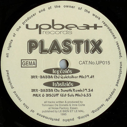Plastix : Brr-babba (12", Blu)