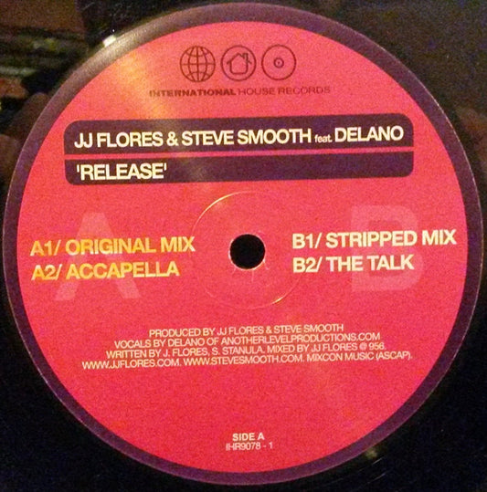 JJ Flores & Steve Smooth Feat. Delano (2) : Release (12", Red)