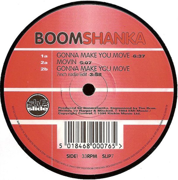 Boomshanka : Gonna Make You Move (12")