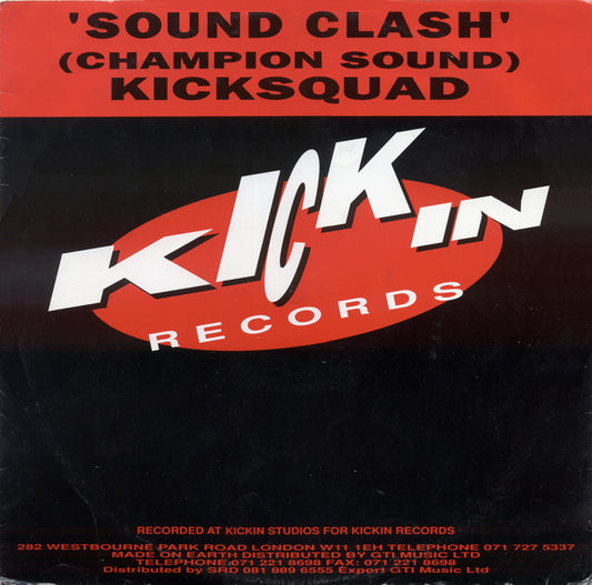 Kicksquad : Sound Clash (Champion Sound) (12")