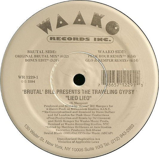Brutal Bill : Lieo Lieo (12")