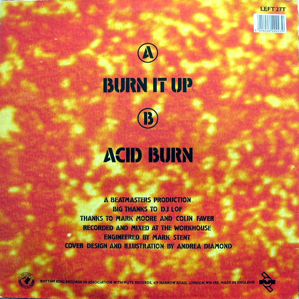The Beatmasters With P.P. Arnold : Burn It Up (12")