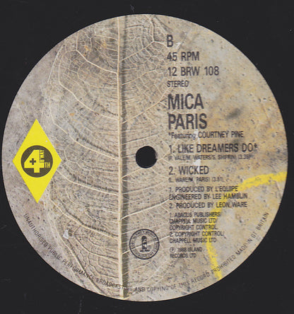 Mica Paris Featuring Courtney Pine : Like Dreamers Do (12")