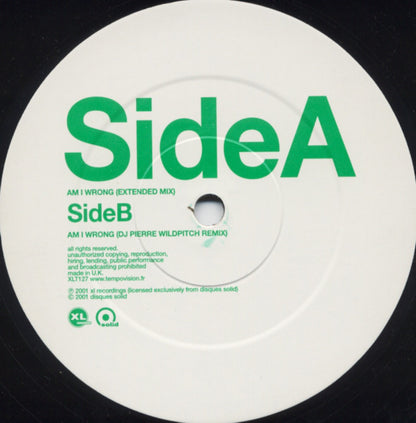 Etienne De Crécy : Am I Wrong (Volume 1) (12", Single)