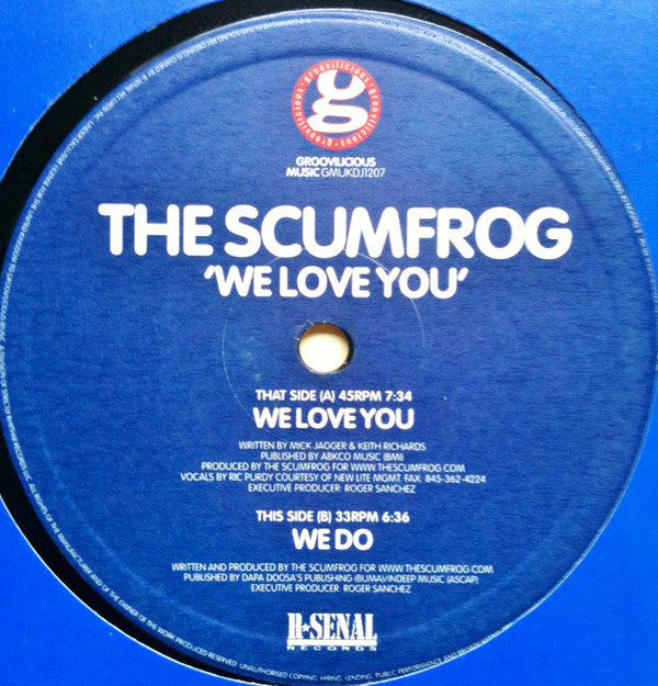 The Scumfrog : We Love You (12", Promo)